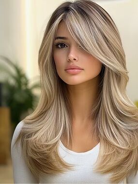 Blonde Ombre Wavy Lace cap Wig - Neutral Blonde